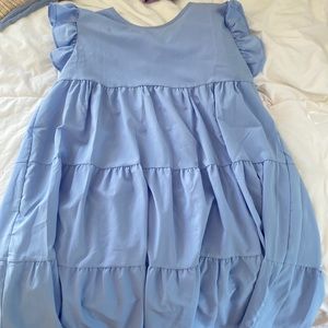 baby blue baby doll style dress